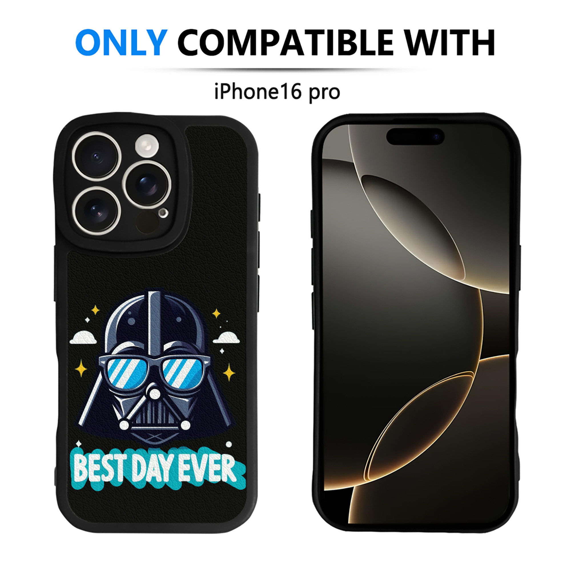 （画像用） スター・ウォーズ Star Wars 【iPhone 16シリーズ対応】シリコンスマホケース（レザー調） 材質：シリコン